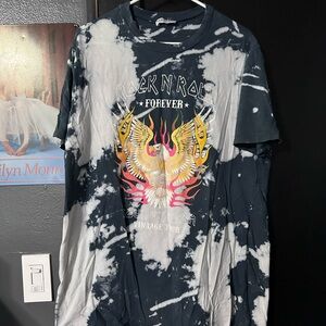 Rock N Roll Graphic Tie-Dye T-Shirt